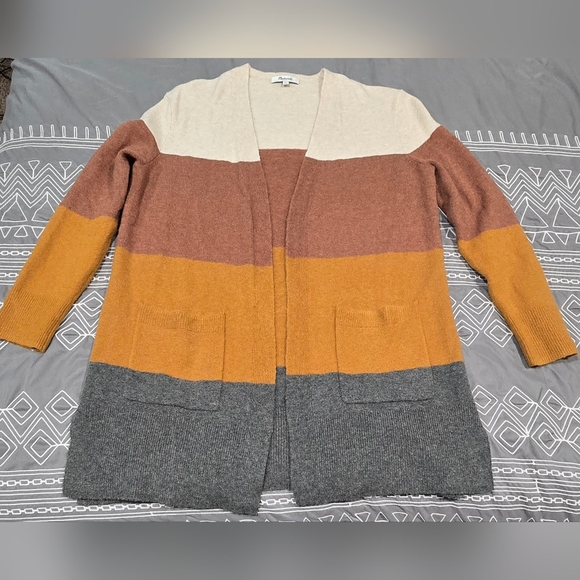 Madewell Sweaters - Madewell Kent Striped Cardigan Size Small